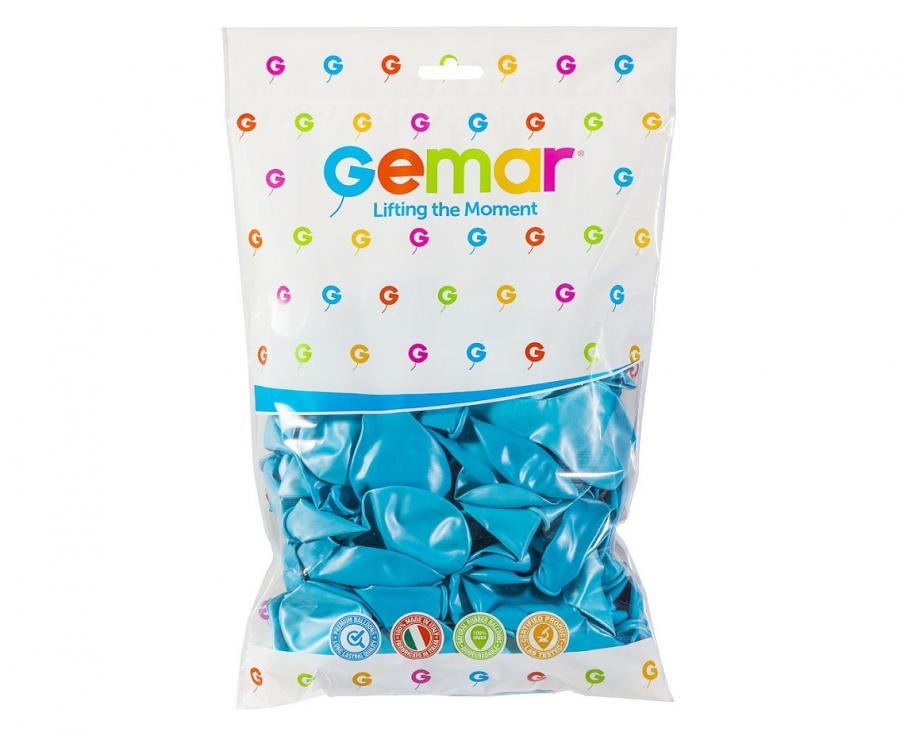 Balony błękitne metalizowane śr. 80cm (100szt) GM90/35 GoDan